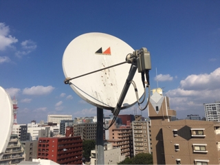パラボラアンテナの工事も受付可能です。